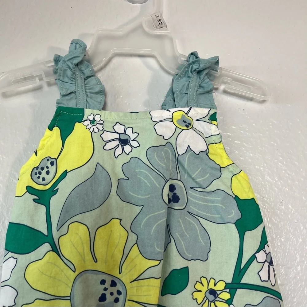 Carter's Just One You® Baby Girls' Floral Romper‎ Blue/Green